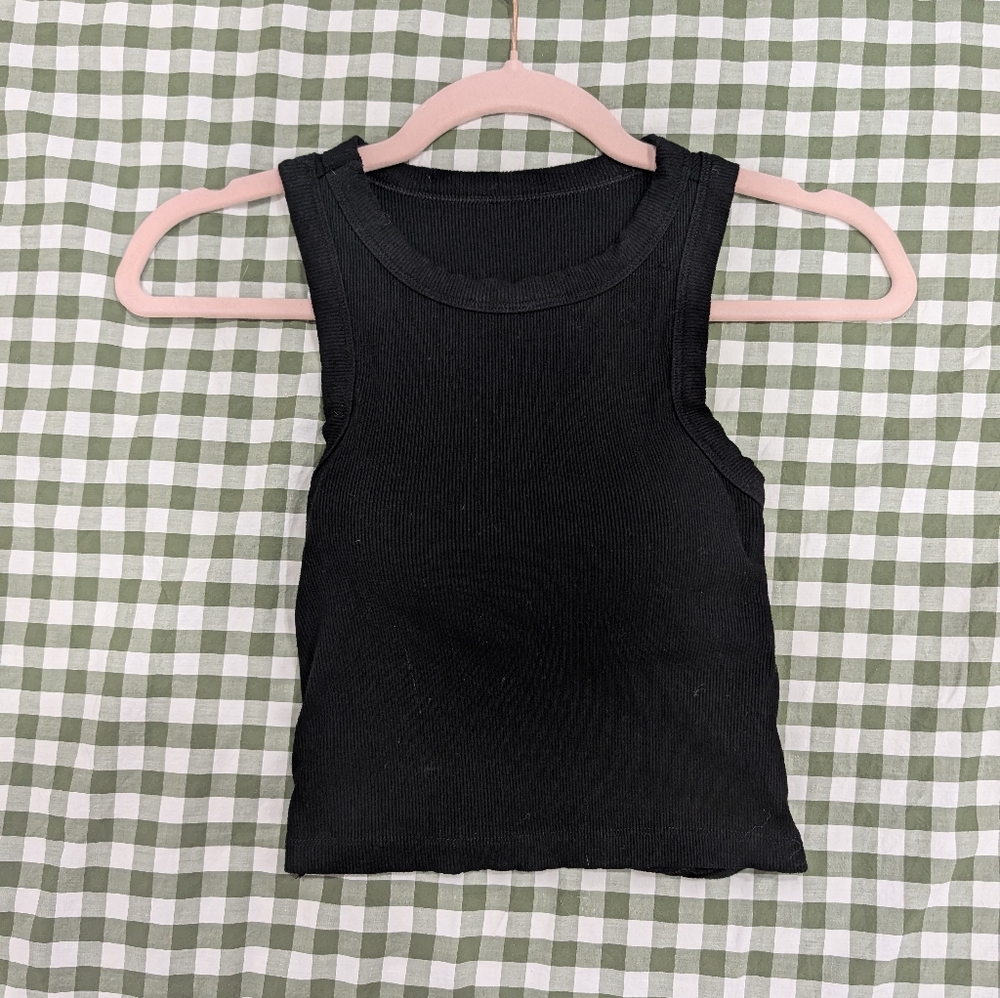 Commense Chain Back Cropped Tank